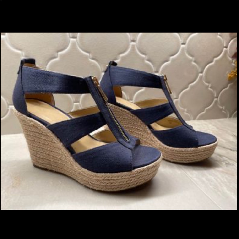 COPY - Michael Kors Berkley Espadrilles wedge - Navy Blue